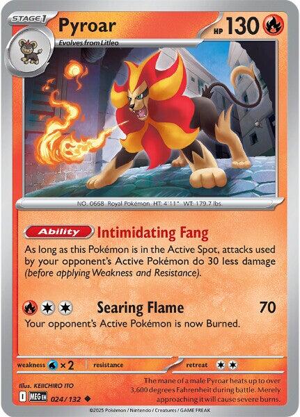 Pyroar (024/132) [Mega Evolutions: Base Set] | Galaxy Games LLC