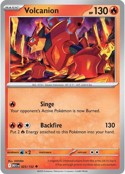Volcanion (025/132) [Mega Evolutions: Base Set] | Galaxy Games LLC