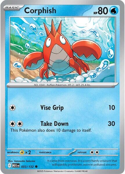 Corphish (033/132) [Mega Evolutions: Base Set] | Galaxy Games LLC