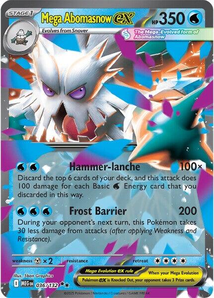 Mega Abomasnow ex (036/132) [Mega Evolutions: Base Set] | Galaxy Games LLC