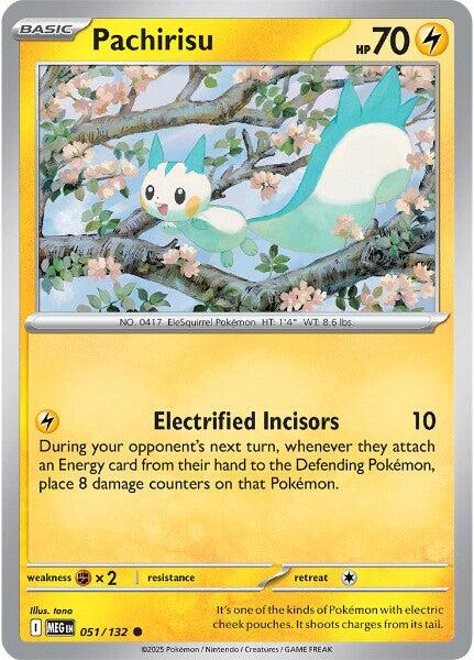 Pachirisu (051/132) [Mega Evolutions: Base Set] | Galaxy Games LLC