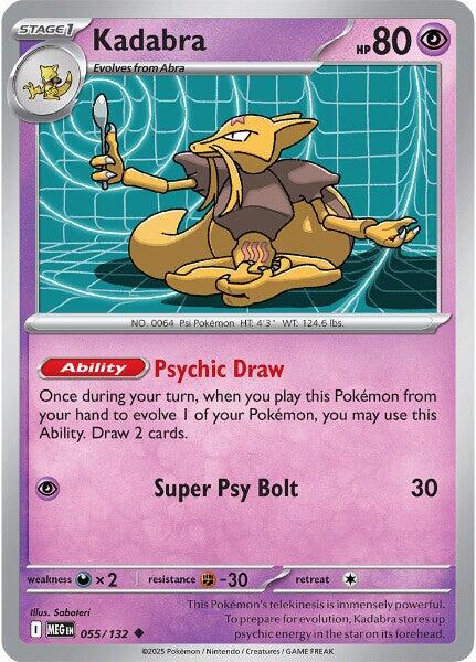 Kadabra (055/132) [Mega Evolutions: Base Set] | Galaxy Games LLC
