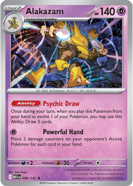 Alakazam (056/132) [Mega Evolutions: Base Set] | Galaxy Games LLC