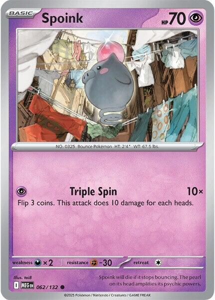 Spoink (062/132) [Mega Evolutions: Base Set] | Galaxy Games LLC