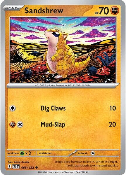 Sandshrew (068/132) [Mega Evolution: Base Set] | Galaxy Games LLC