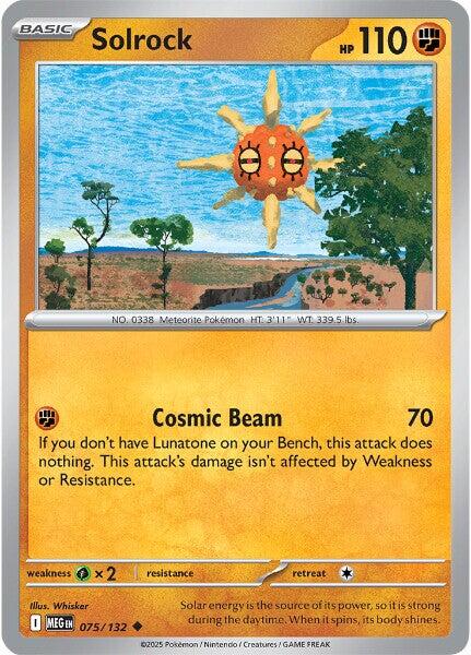Solrock (075/132) [Mega Evolutions: Base Set] | Galaxy Games LLC