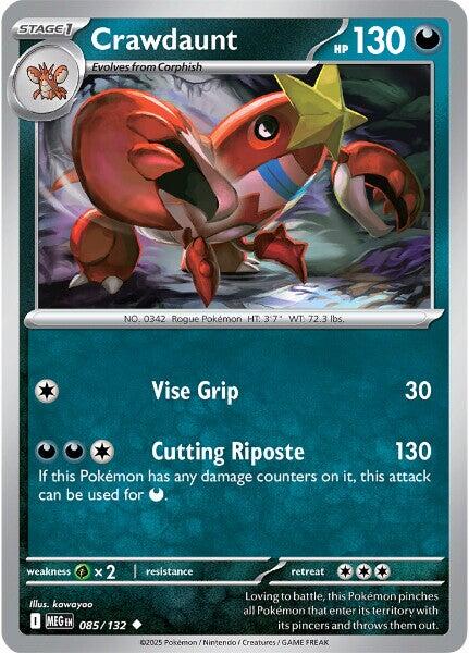 Crawdaunt (085/132) [Mega Evolutions: Base Set] | Galaxy Games LLC