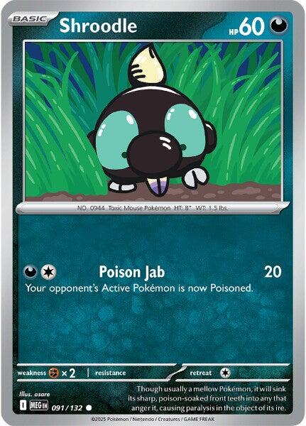 Shroodle (091/132) [Mega Evolutions: Base Set] | Galaxy Games LLC