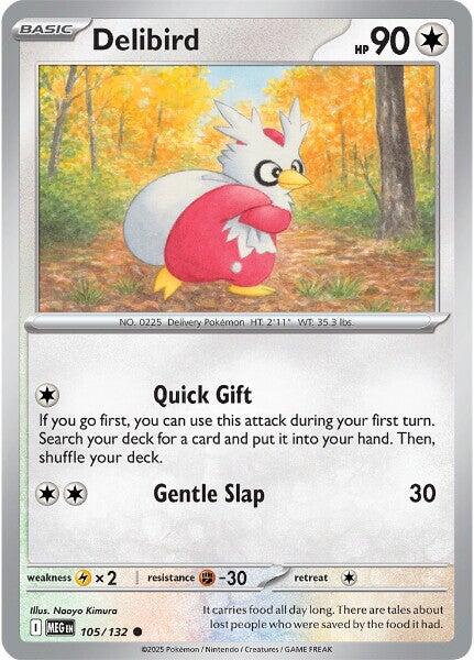 Delibird (105/132) [Mega Evolutions: Base Set] | Galaxy Games LLC