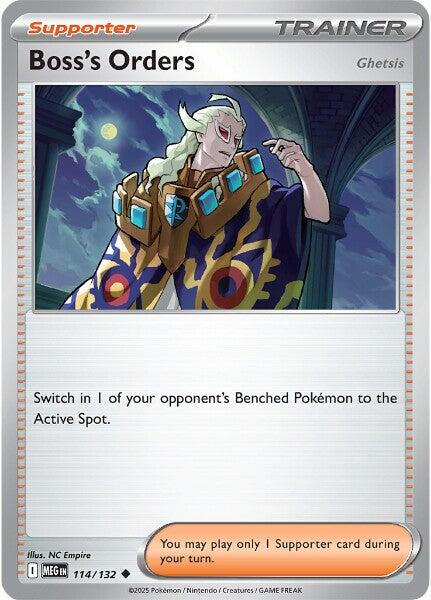 Boss's Orders (114/132) [Ghetsis] [Mega Evolution: Base Set] | Galaxy Games LLC