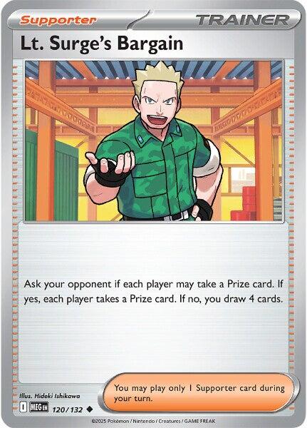 Lt. Surge's Bargain (120/132) [Mega Evolutions: Base Set] | Galaxy Games LLC
