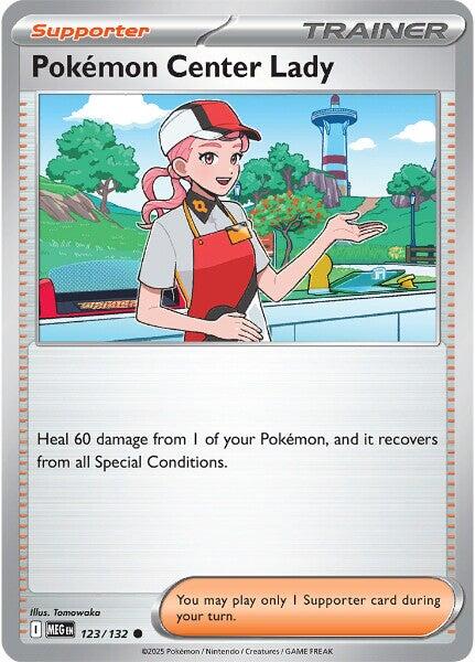 Pokemon Center Lady (123/132) [Mega Evolutions: Base Set] | Galaxy Games LLC