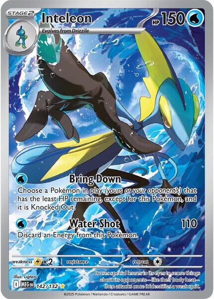 Inteleon (142/132) [Mega Evolutions: Base Set] | Galaxy Games LLC
