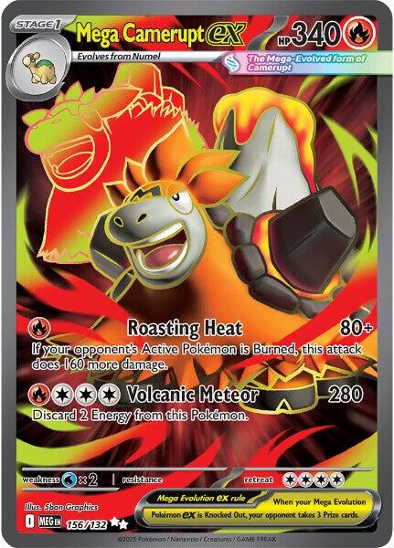 Mega Camerupt ex (156/132) [Mega Evolution: Base Set] | Galaxy Games LLC