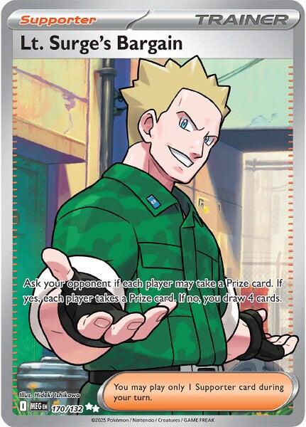 Lt. Surge's Bargain (170/132) [Mega Evolutions: Base Set] | Galaxy Games LLC