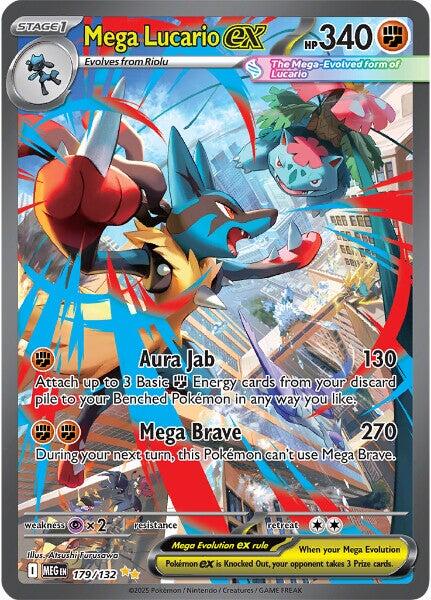 Mega Lucario ex (179/132) [Mega Evolutions: Base Set] | Galaxy Games LLC