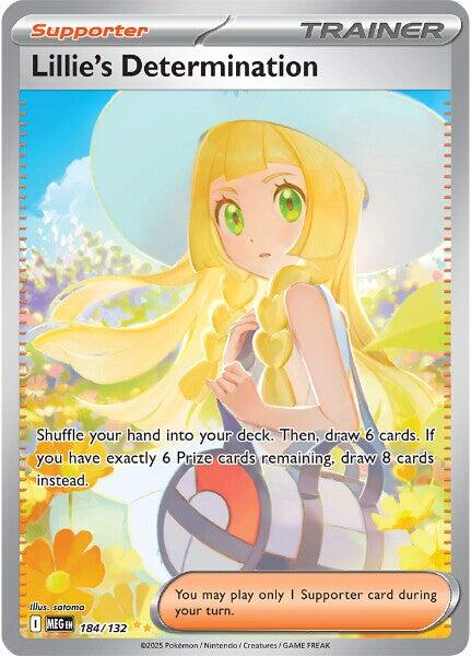 Lillie's Determination (184/132) [Mega Evolutions: Base Set] | Galaxy Games LLC