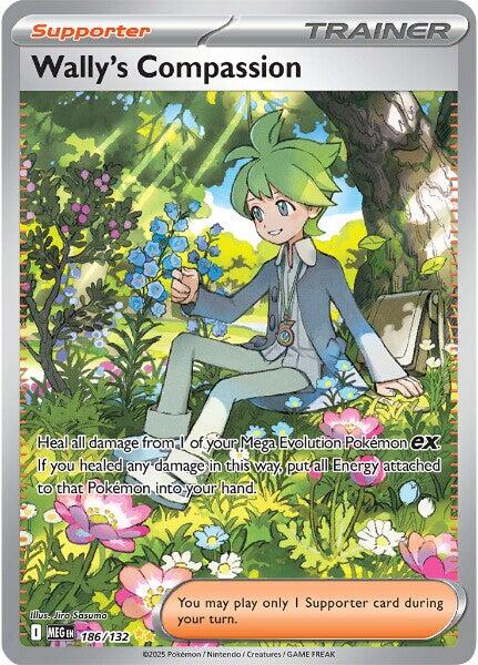 Wally's Compassion (186/132) [Mega Evolutions: Base Set] | Galaxy Games LLC