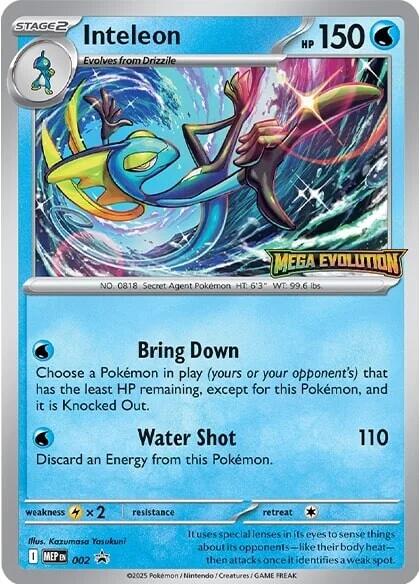 Inteleon (002) [Mega Evolutions Promo] | Galaxy Games LLC