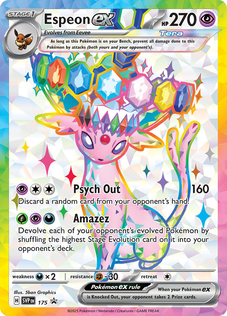 Espeon ex (SVP 175) [Scarlet & Violet: Black Star Promos] | Galaxy Games LLC