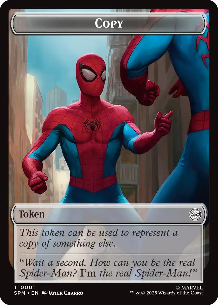 Copy // Human Citizen Double-Sided Token [Marvel's Spider-Man Tokens] | Galaxy Games LLC
