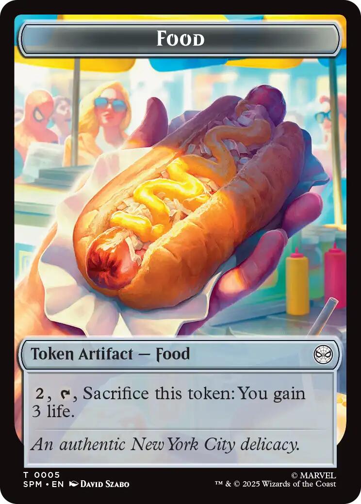 Food // Robot Double-Sided Token [Marvel's Spider-Man Tokens] | Galaxy Games LLC