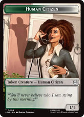 Human Citizen // Treasure Double-Sided Token [Marvel's Spider-Man Tokens] | Galaxy Games LLC