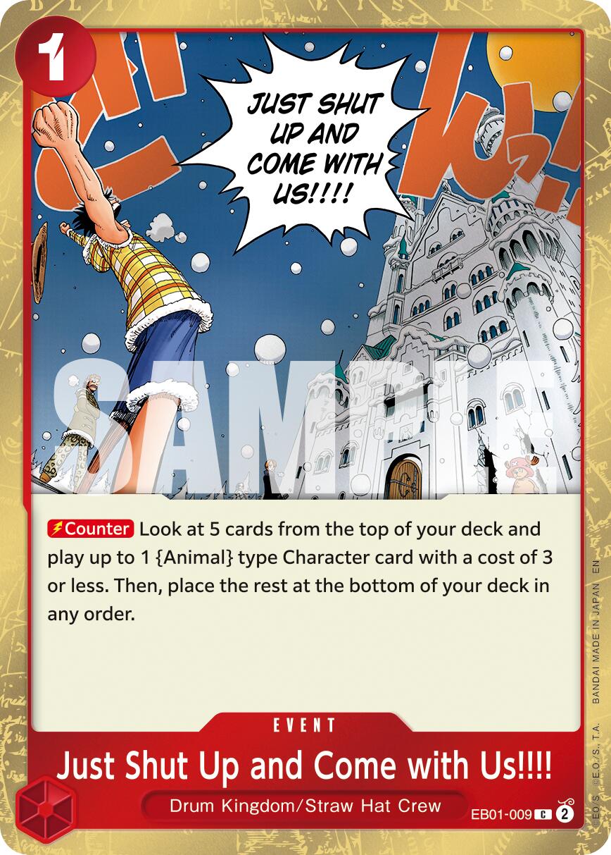 Just Shut Up and Come with Us!!!! (Pirate Foil) [Premium Booster -The Best- Vol. 2] | Galaxy Games LLC