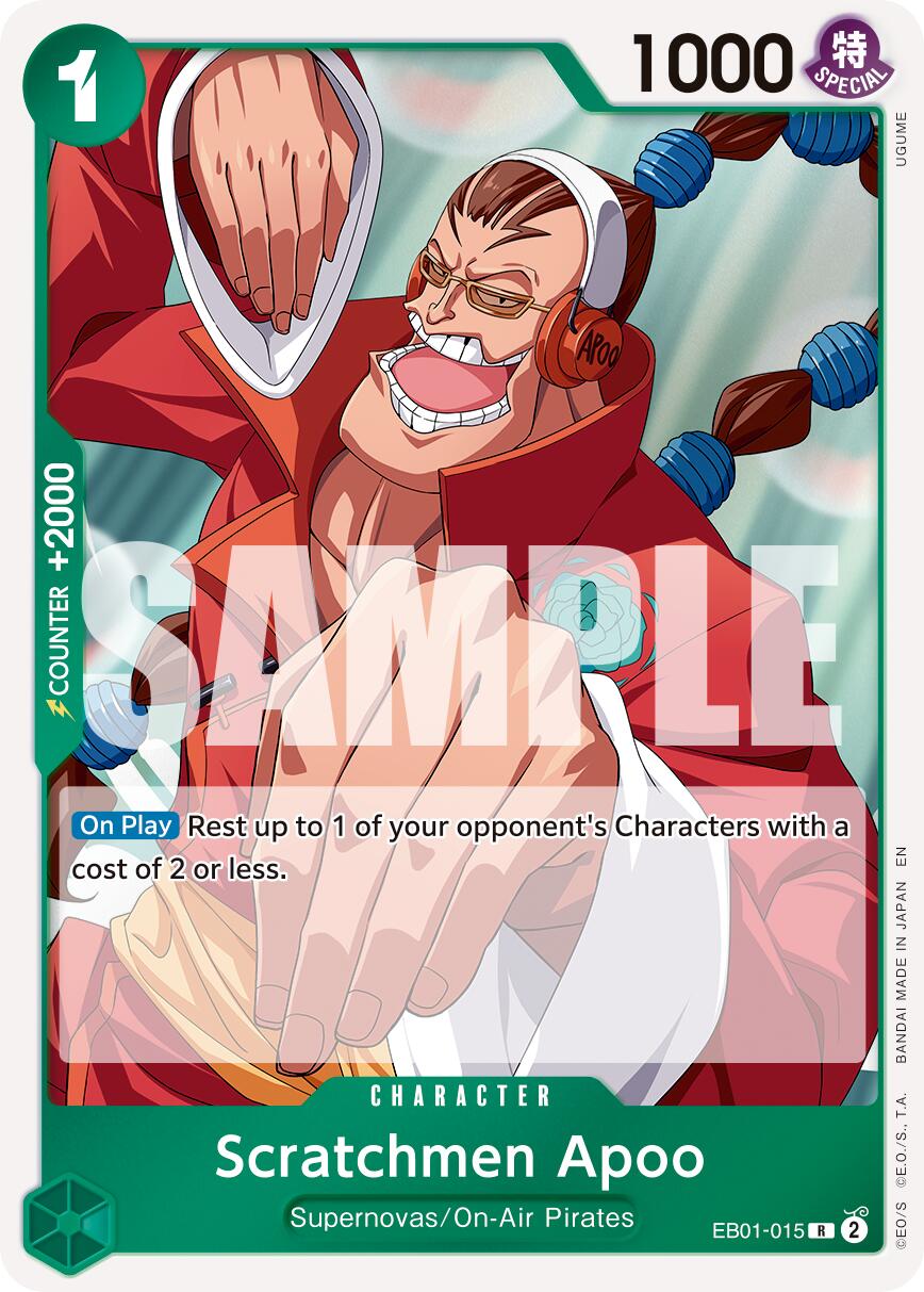 Scratchmen Apoo (EB01-015) (Reprint) [Premium Booster -The Best- Vol. 2] | Galaxy Games LLC