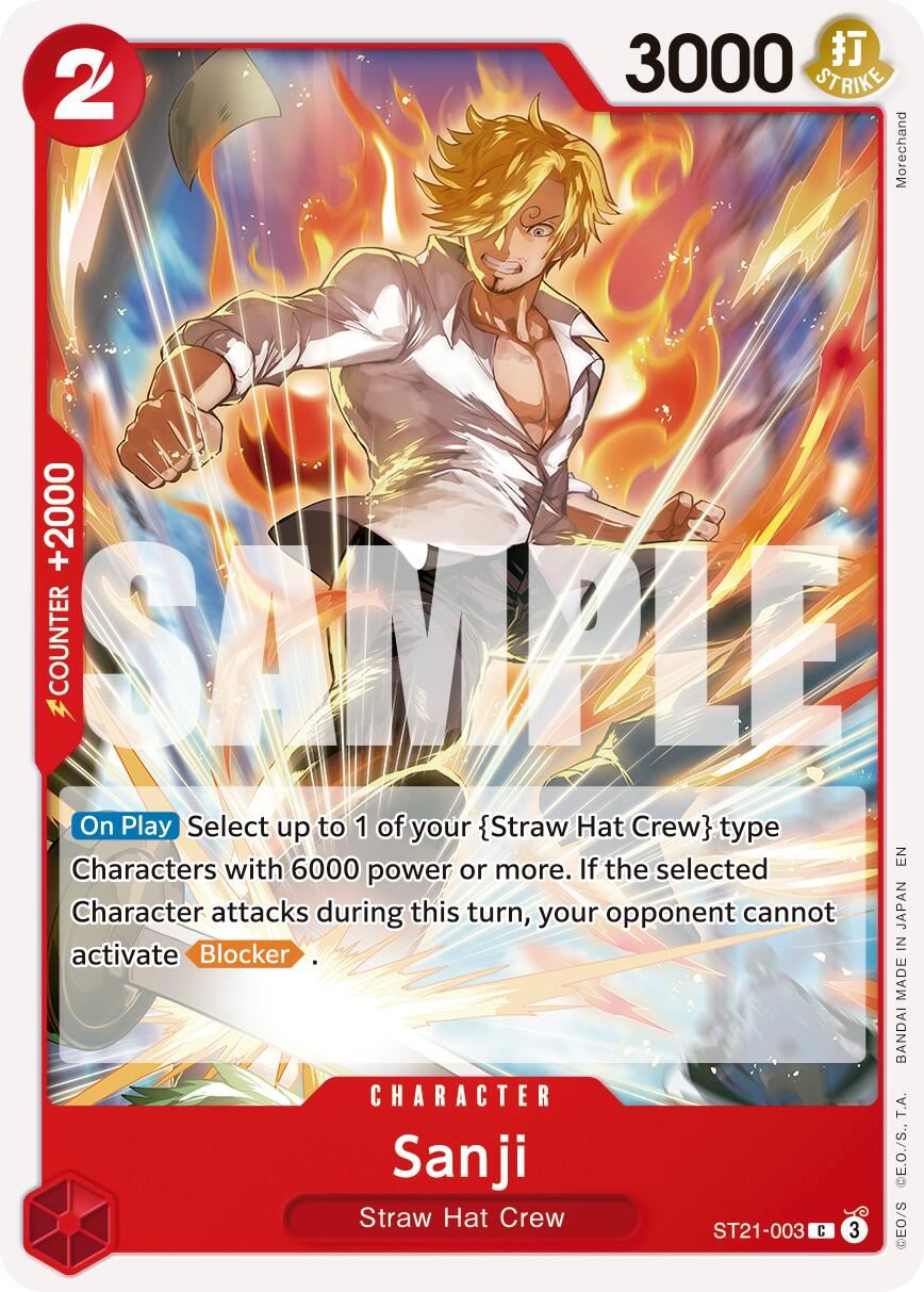 Sanji (ST21-003) (Reprint) [Premium Booster -The Best- Vol. 2] | Galaxy Games LLC