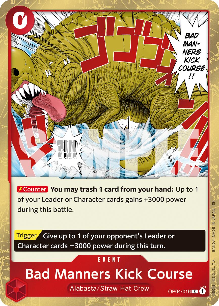 Bad Manners Kick Course (Reprint) [Premium Booster -The Best- Vol. 2] | Galaxy Games LLC
