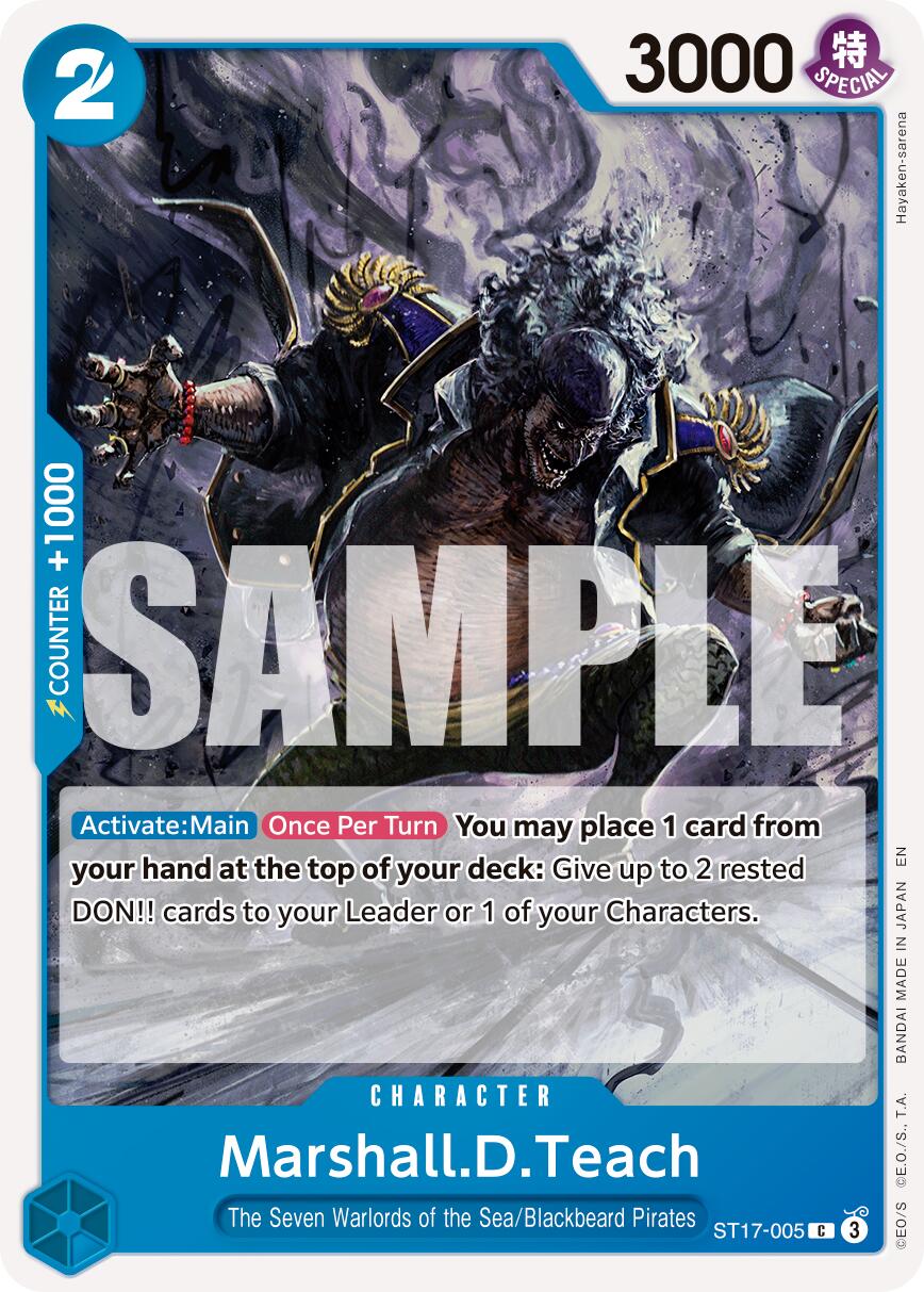 Marshall.D.Teach (ST17-005) [Premium Booster -The Best- Vol. 2] | Galaxy Games LLC