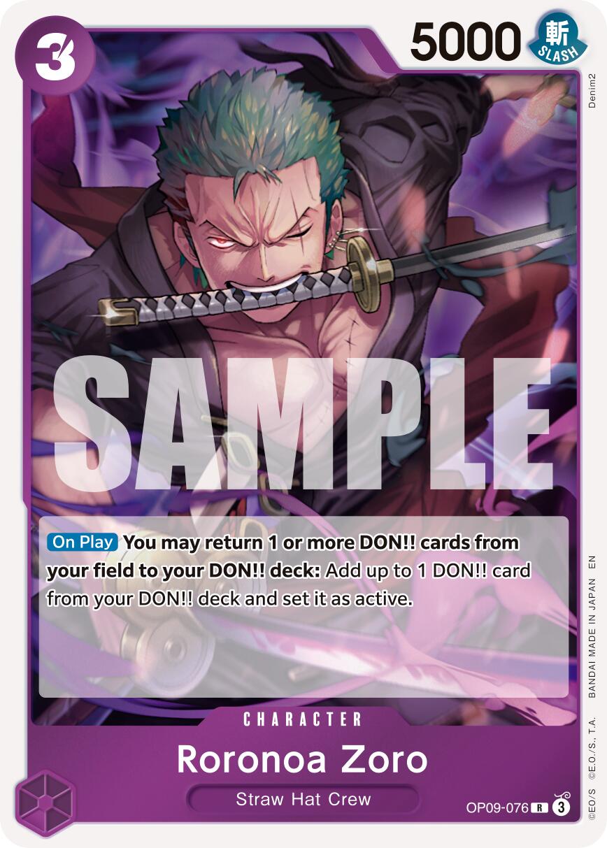 Roronoa Zoro (OP09-076) [Premium Booster -The Best- Vol. 2] | Galaxy Games LLC
