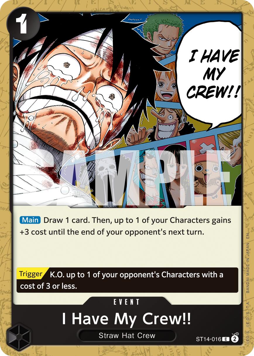 I Have My Crew!! (Reprint) [Premium Booster -The Best- Vol. 2] | Galaxy Games LLC