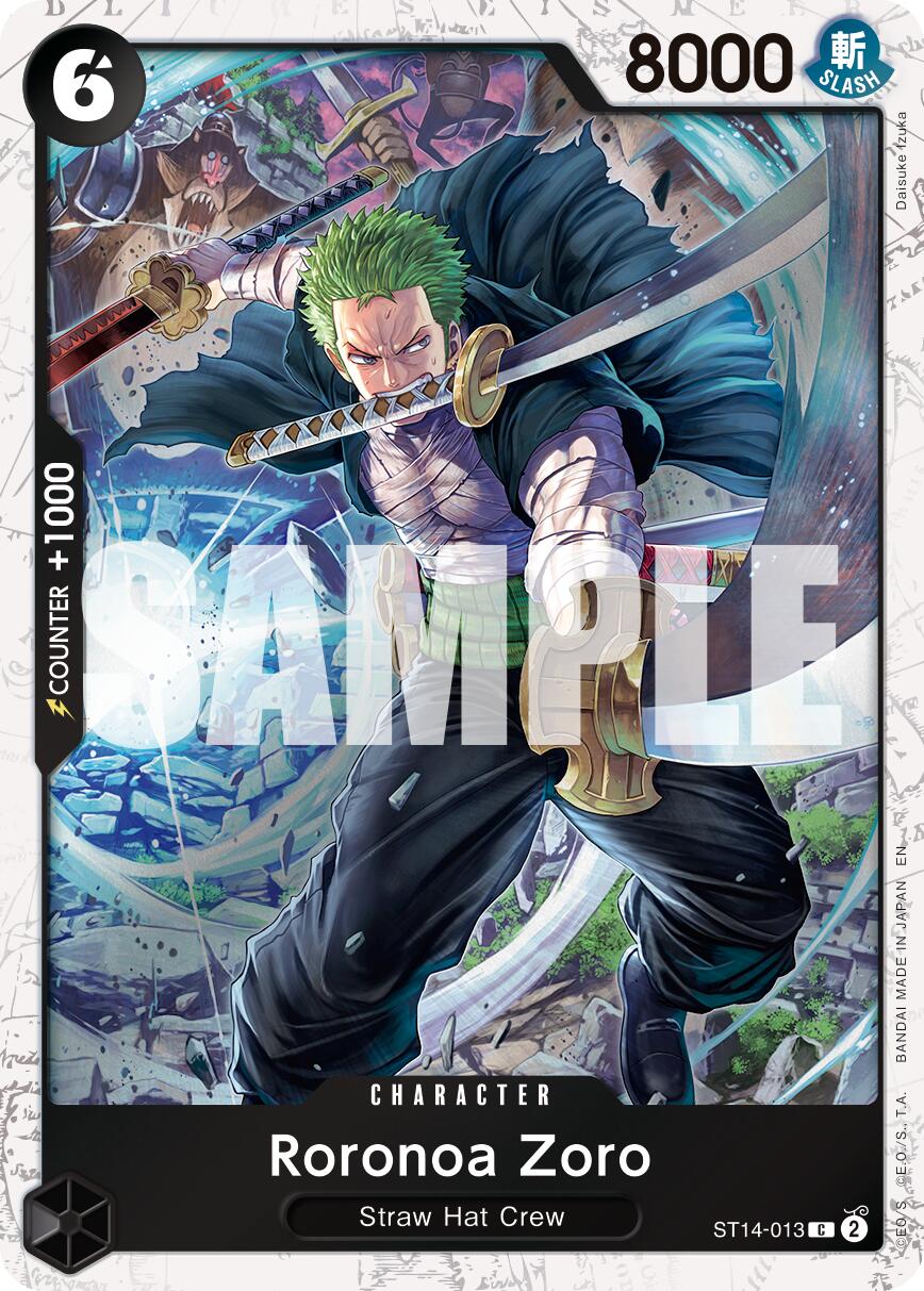 Roronoa Zoro (ST14-013) (Pirate Foil) [Premium Booster -The Best- Vol. 2] | Galaxy Games LLC