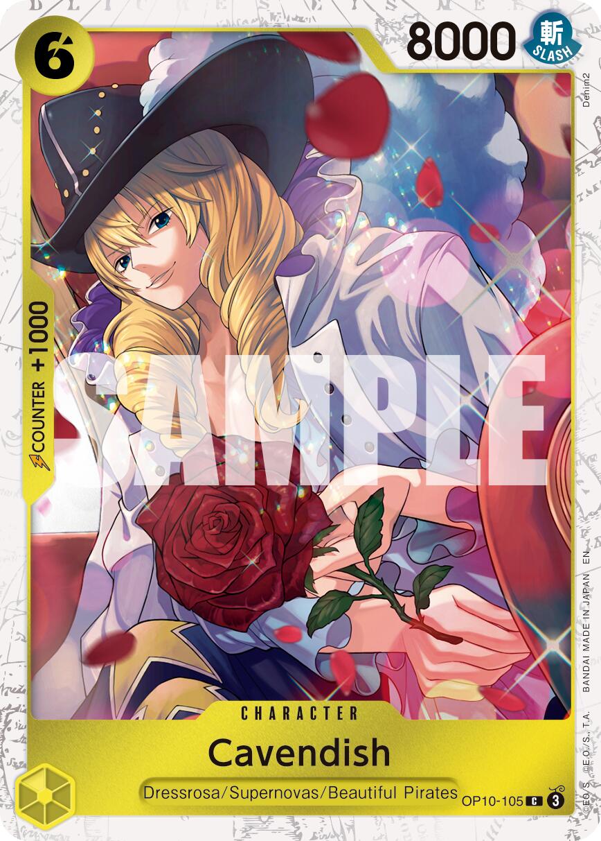 Cavendish (OP10-105) (Pirate Foil) [Premium Booster -The Best- Vol. 2] | Galaxy Games LLC