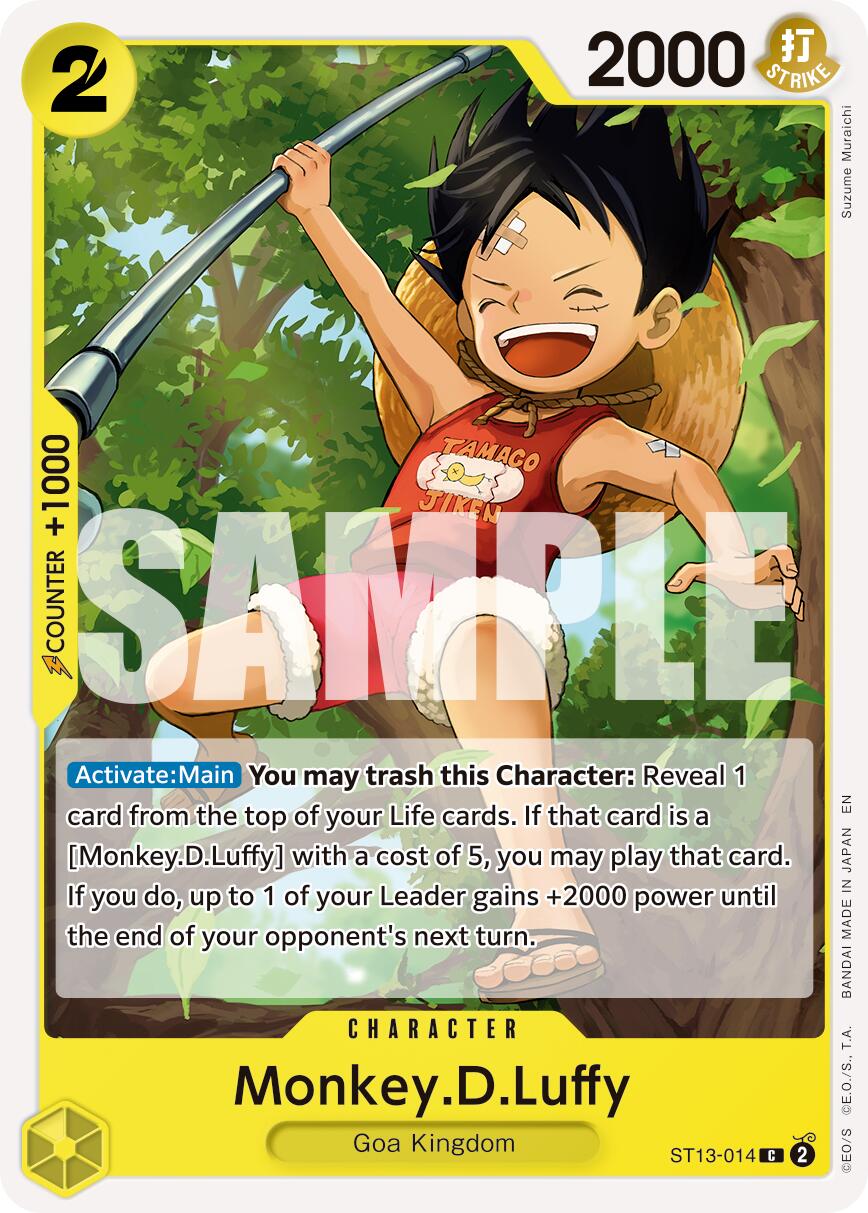 Monkey.D.Luffy (ST13-014) (Reprint) [Premium Booster -The Best- Vol. 2] | Galaxy Games LLC