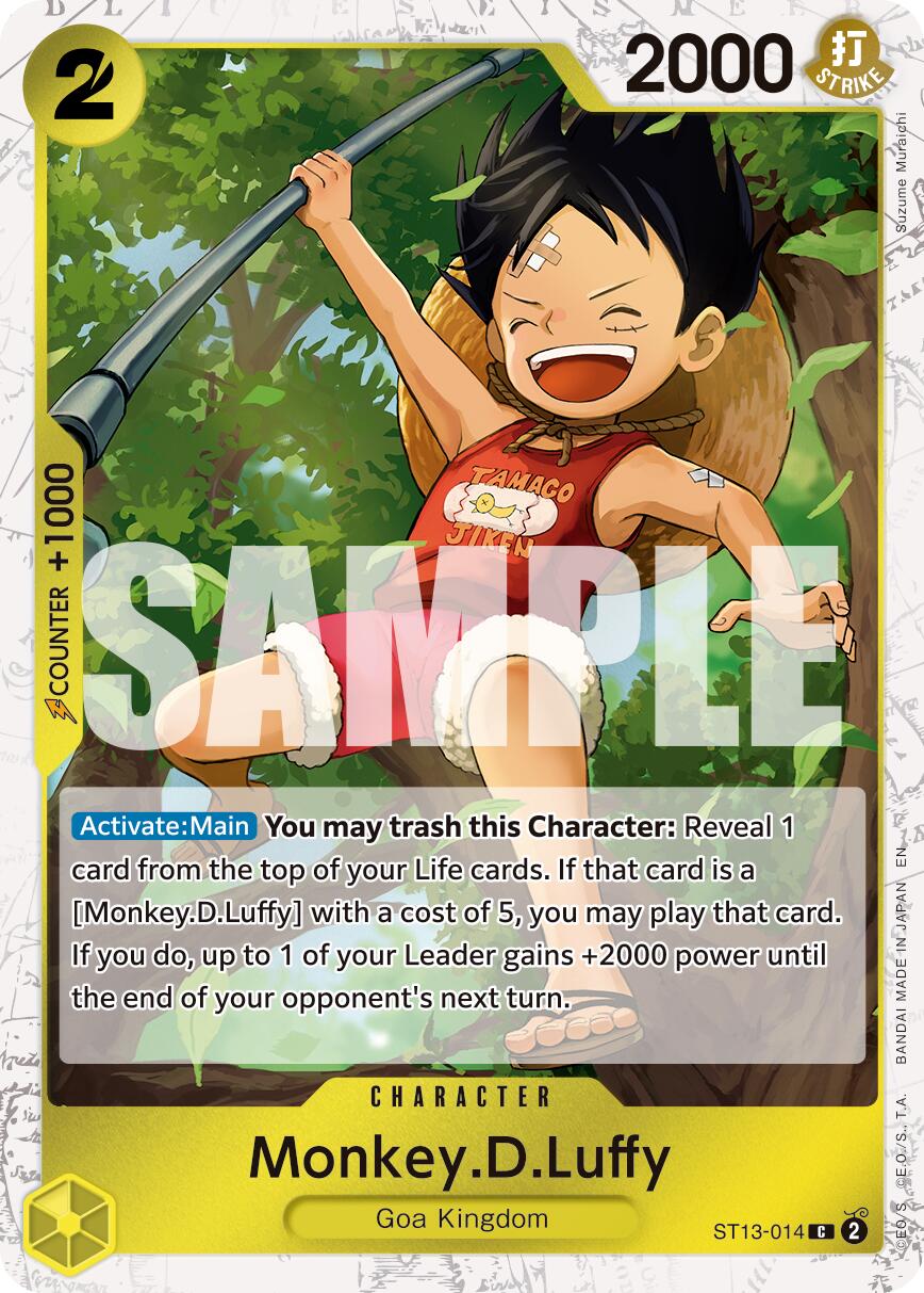 Monkey.D.Luffy (ST13-014) (Pirate Foil) [Premium Booster -The Best- Vol. 2] | Galaxy Games LLC