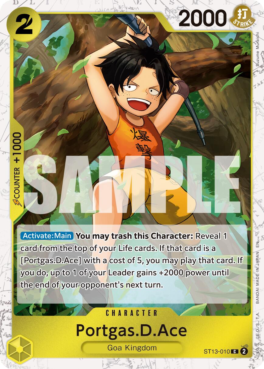 Portgas.D.Ace (ST13-010) (Pirate Foil) [Premium Booster -The Best- Vol. 2] | Galaxy Games LLC