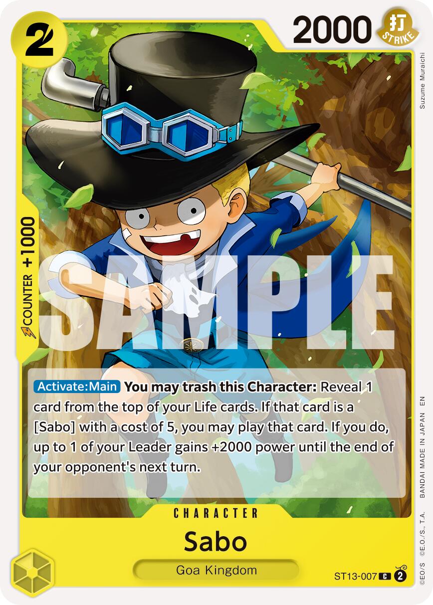 Sabo (ST13-007) (Reprint) [Premium Booster -The Best- Vol. 2] | Galaxy Games LLC