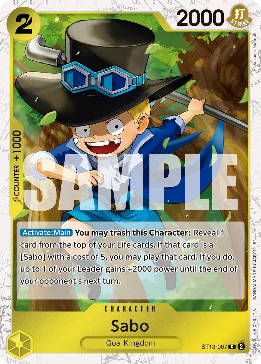 Sabo (ST13-007) (Pirate Foil) [Premium Booster -The Best- Vol. 2] | Galaxy Games LLC