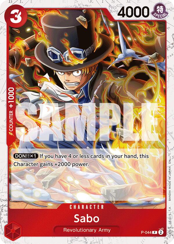 Sabo (P-044) (Pirate Foil) [Premium Booster -The Best- Vol. 2] | Galaxy Games LLC