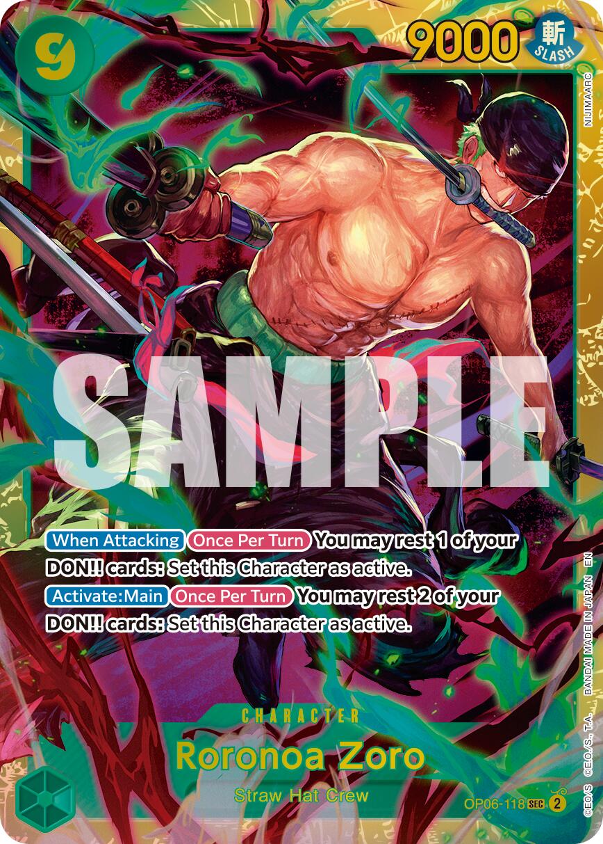 Roronoa Zoro (OP06-118) (Reprint) [Premium Booster -The Best- Vol. 2] | Galaxy Games LLC