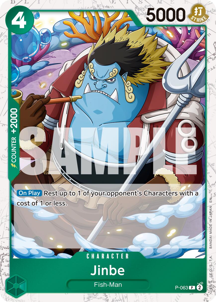 Jinbe (P-063) (Pirate Foil) [Premium Booster -The Best- Vol. 2] | Galaxy Games LLC