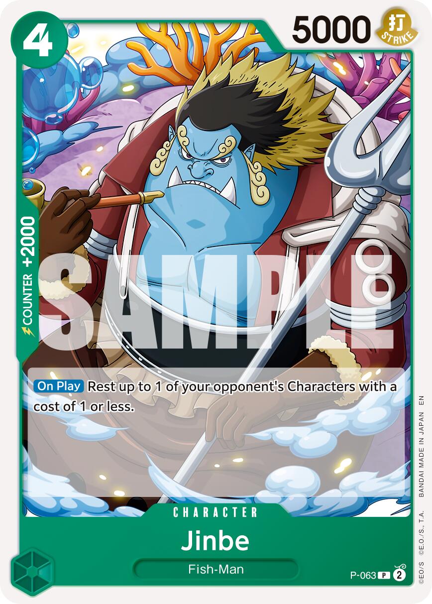 Jinbe (P-063) (Reprint) [Premium Booster -The Best- Vol. 2] | Galaxy Games LLC