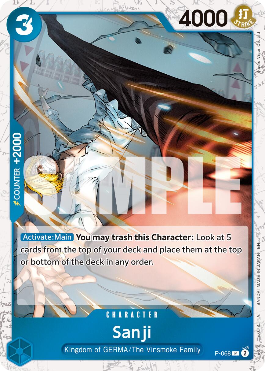 Sanji (P-068) (Pirate Foil) [Premium Booster -The Best- Vol. 2] | Galaxy Games LLC