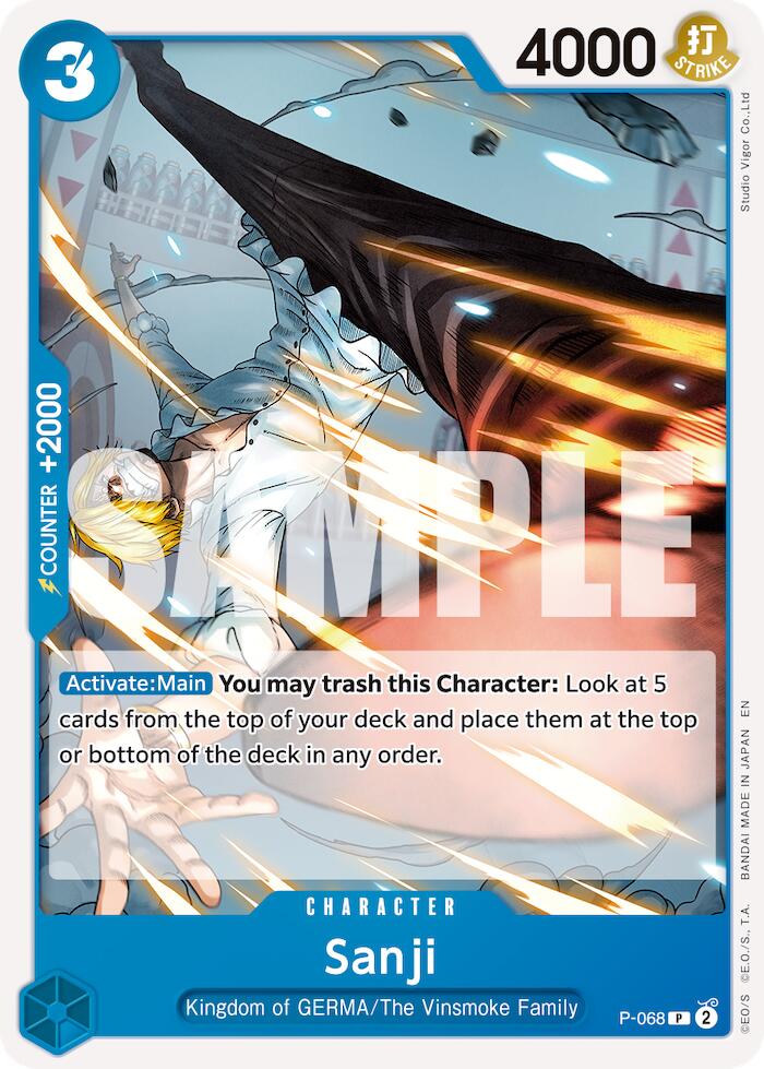 Sanji (P-068) (Reprint) [Premium Booster -The Best- Vol. 2] | Galaxy Games LLC