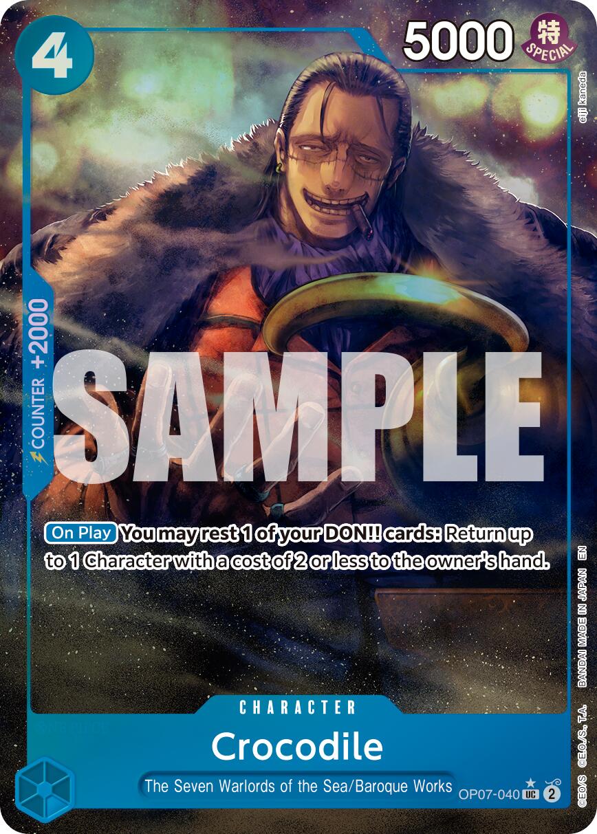 Crocodile (OP07-040) (Alternate Art) [Premium Booster -The Best- Vol. 2] | Galaxy Games LLC