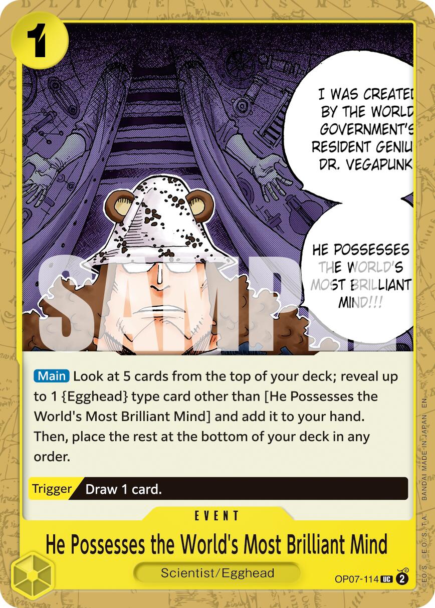 He Possesses the World's Most Brilliant Mind (Reprint) [Premium Booster -The Best- Vol. 2] | Galaxy Games LLC