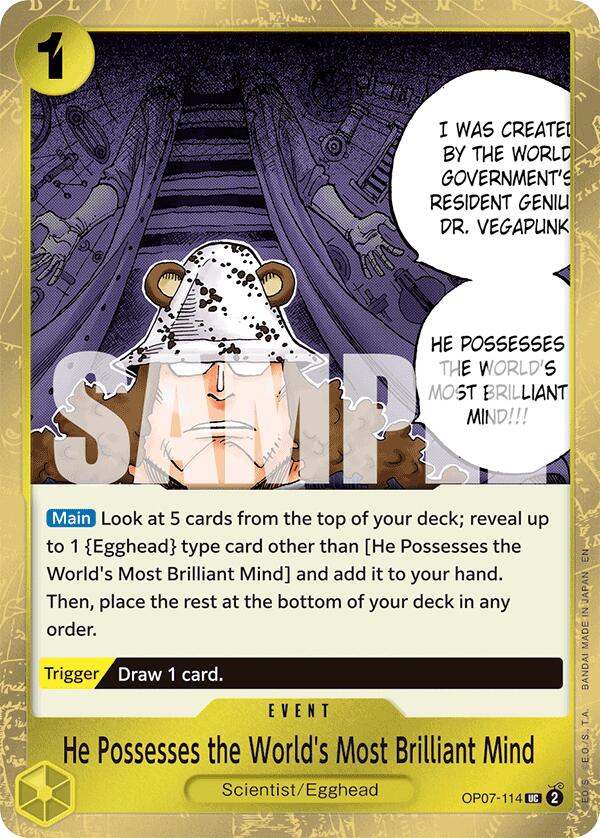 He Possesses the World's Most Brilliant Mind (Pirate Foil) [Premium Booster -The Best- Vol. 2] | Galaxy Games LLC